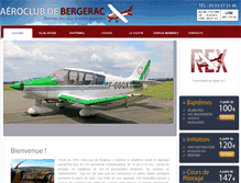 Tablet Screenshot of bergerac-aeroclub.com
